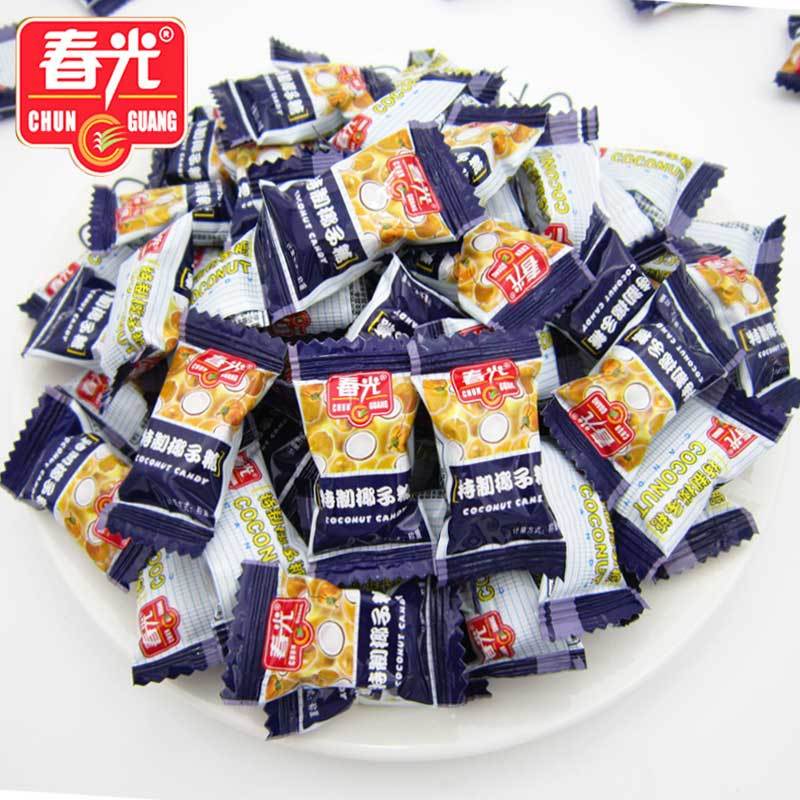 春光特制椰子糖1000克海南特产水果硬糖喜糖散装休闲零食小吃 【散称