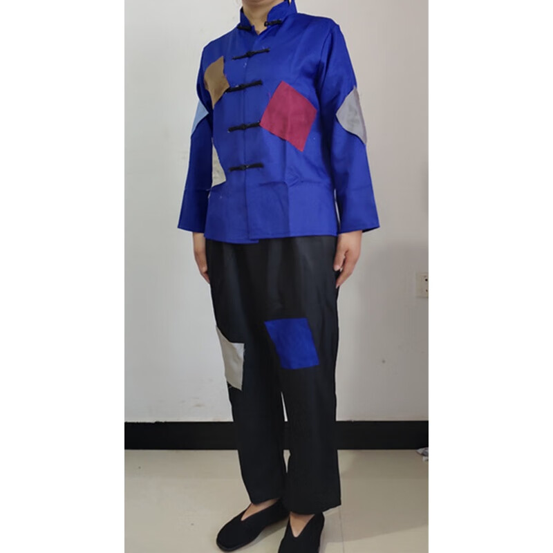 郡纬乞丐服套装男打补丁叫花子古装服装破烂补丁装女代要饭搞笑济公舞