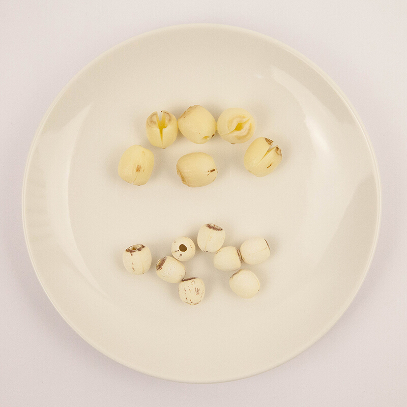 虎钢馋湘潭莲子去芯通芯磨皮白莲子寸三莲大粒一号籽莲子200g