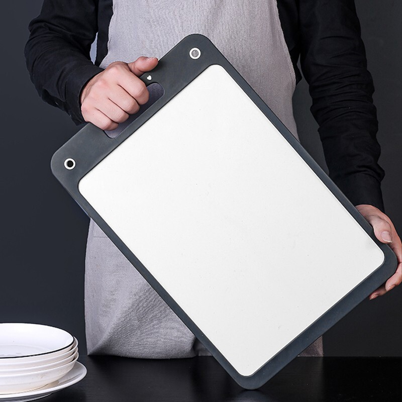 卡特马克不锈钢切菜板子家用案板厨房加厚双面占粘砧板大刀板水果菜板 大号菜板（尺寸：43.5cm*28cm）