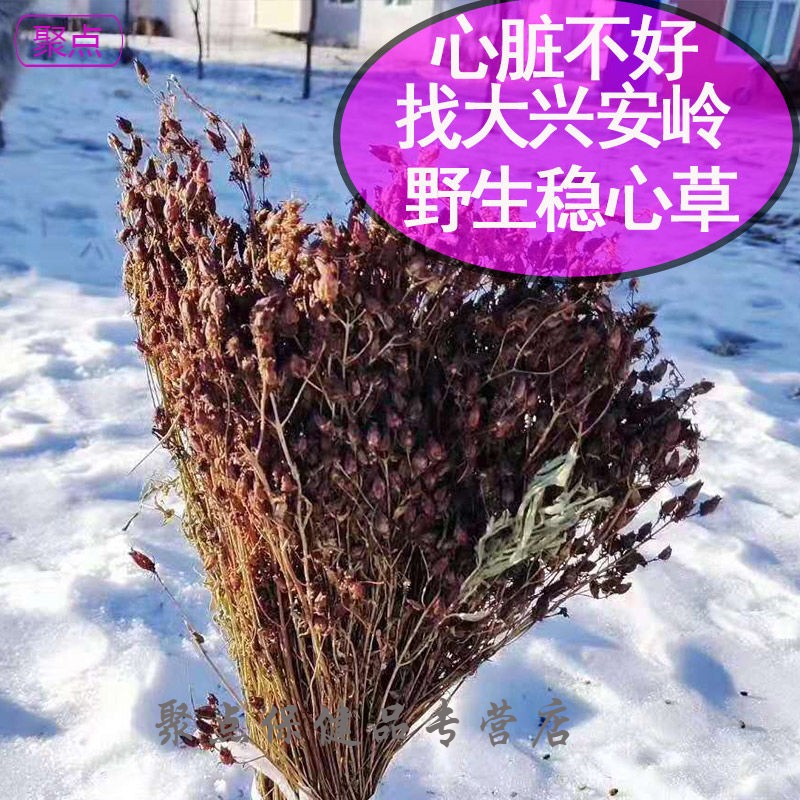 新货大兴安岭稳心草鹿心草东北特产中草花草茶100g