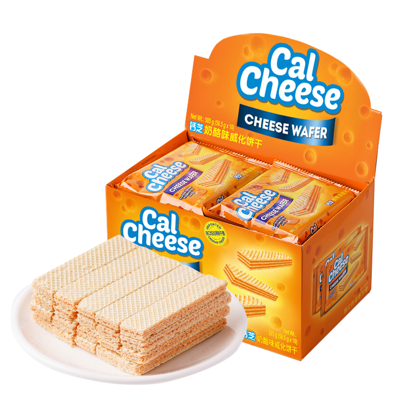 CalCheese 钙芝 威化饼干 奶酪味 585g