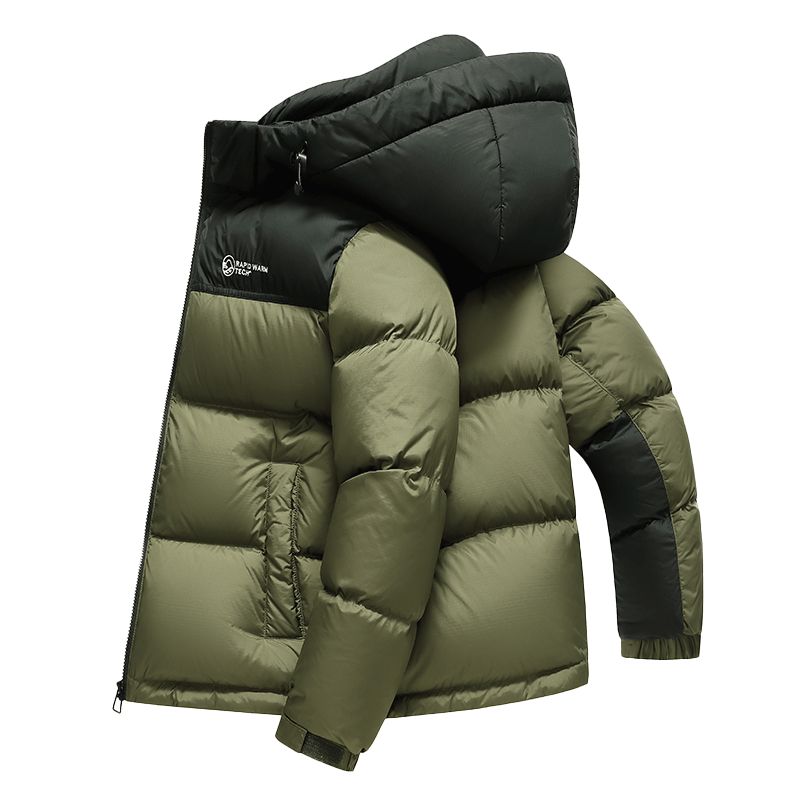 鸭鸭（YAYA）【255g高充绒】羽绒服男极寒短款2024冬季新款时尚加厚保暖外套HG 黑色 L 175/92A