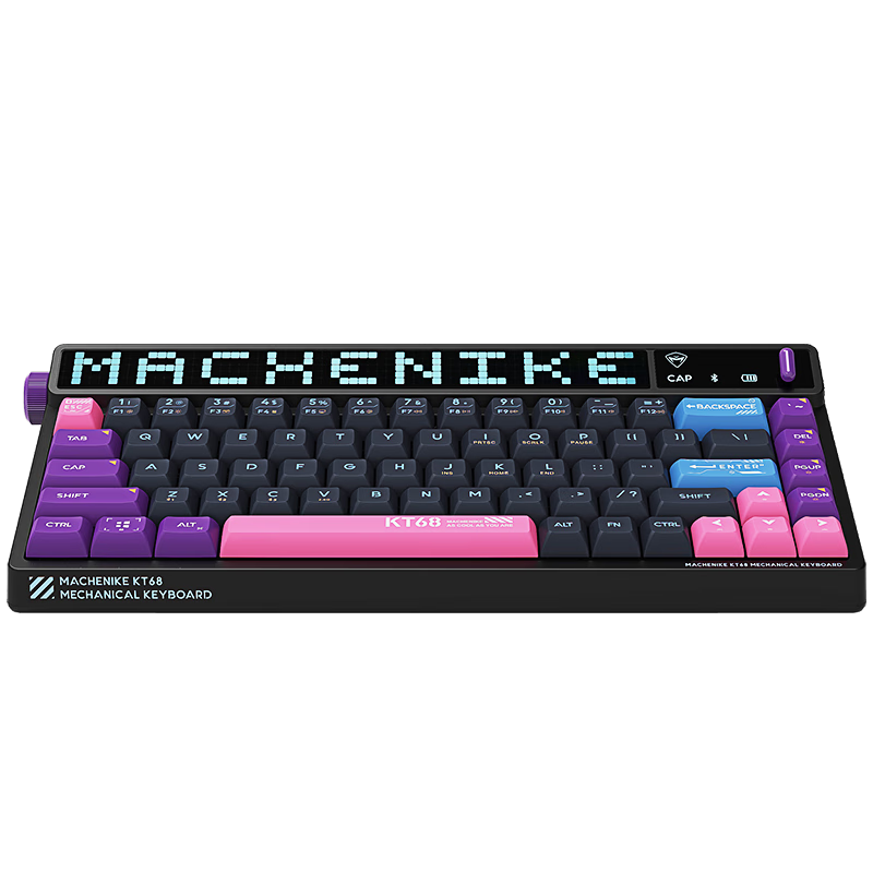 MACHENIKE 机械师 KT68 68键 2.4G蓝牙 多模无线机械键盘 回到未来 ttc金银轴 RGB