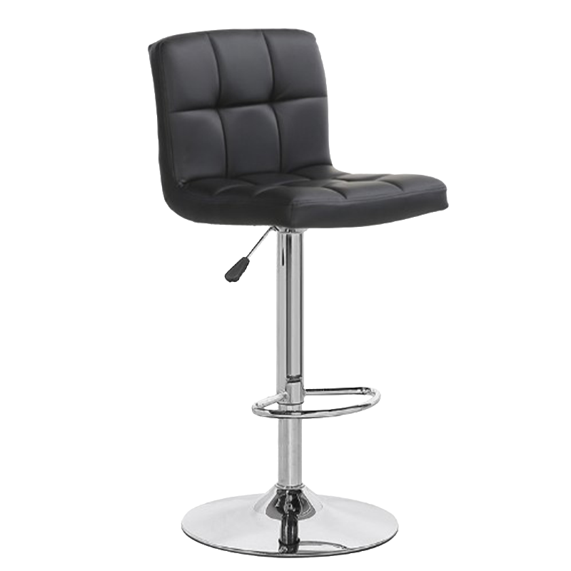 【工来工往】吧台椅可升降吧台椅子高脚椅升降椅酒吧椅酒吧前台转椅现代简约轻奢吧椅 黑色