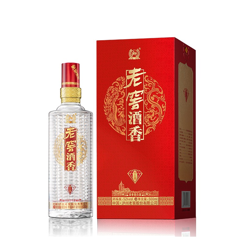 泸州 老窖酒香酒 和之美 浓香型 52度 500ml 单瓶装