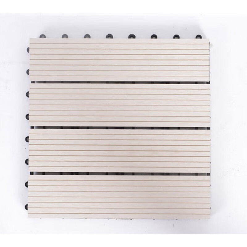 (benxinnong)户外塑木木塑花园室外庭院露台阳台地面铺设 白色直条 0