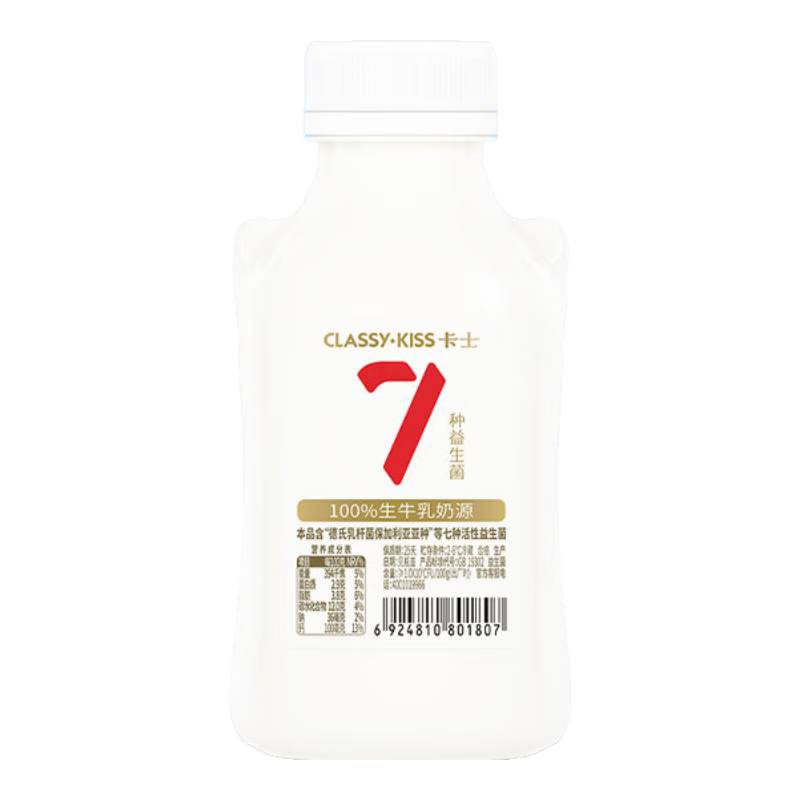 卡士（CLASSY.KISS）007小奶罐7种益生菌酸奶440g 原味 低温酸奶