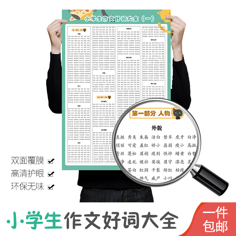 学未来好词大全基础知识挂图挂画班级纸 好词大全基础知识挂图