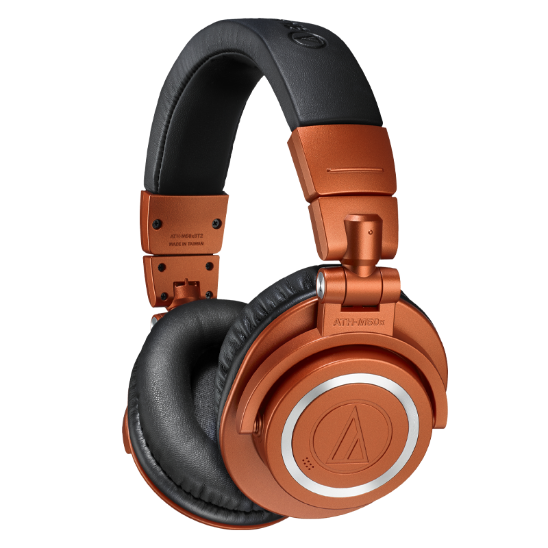 audio-technica 铁三角 ATH-M50XBT2 MO 头戴式监听蓝牙耳机（耳罩）夜盏橙