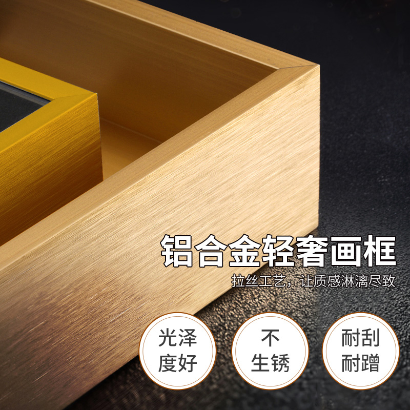 鲸派餐厅装饰画简约现代奶油风花卉饭厅客厅挂画轻奢高级感餐桌墙壁画 105-1 40*40 轻奢金框 布纹面/哑光面/防水防潮