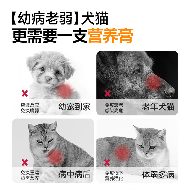 凯锐思乳铁蛋白营养膏120g宠物狗狗猫咪维生素幼犬增强免疫力幼猫鱼油 宠物营养膏120g*3支