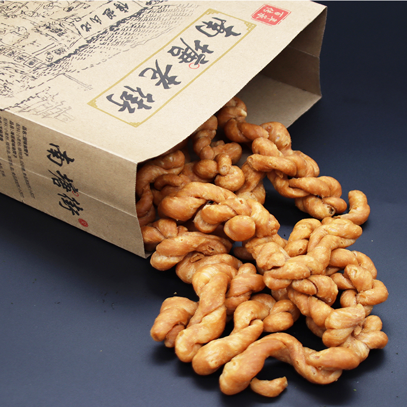 乐佳萱宁波特产南塘老街油赞子老宁波油赞子麻花小吃零食500克一 甜味