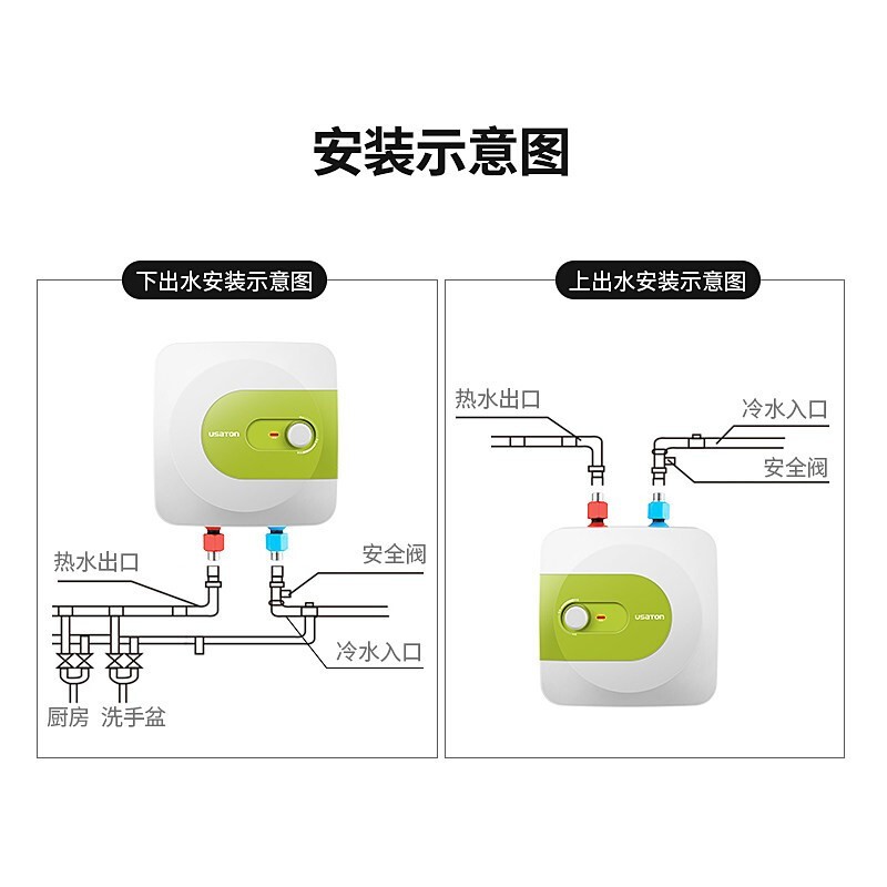 阿诗丹顿小厨宝8可以平躺着安装吗？我看评价里面有同学是平着装的。