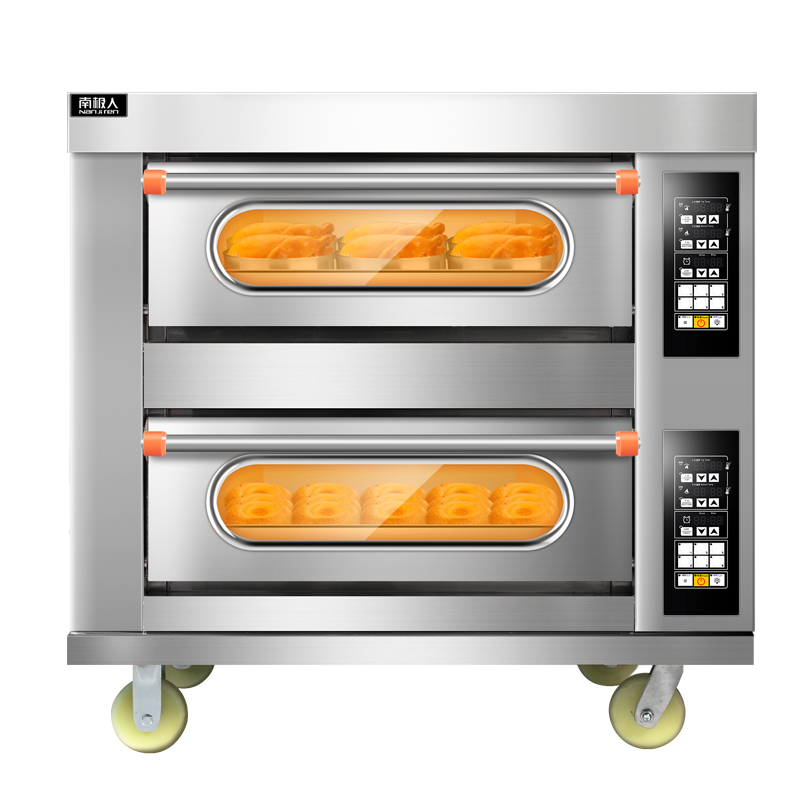 南极人商用烤箱一层一盘二层二盘电烤箱商用大型烤炉面包披萨烘炉烤箱 电热型三层三盘普通旋钮款