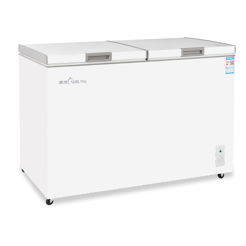 穗凌suiling大容量顶开门冰柜家商两用冷藏冷冻双温冷柜实用双温柜速