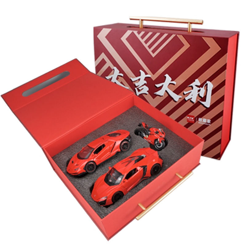 卡威（KIV）1/32豪華玩具車禮盒警車消防車救護(hù)車兒童車模兒童節(jié)禮物組合套裝 城市救援禮盒