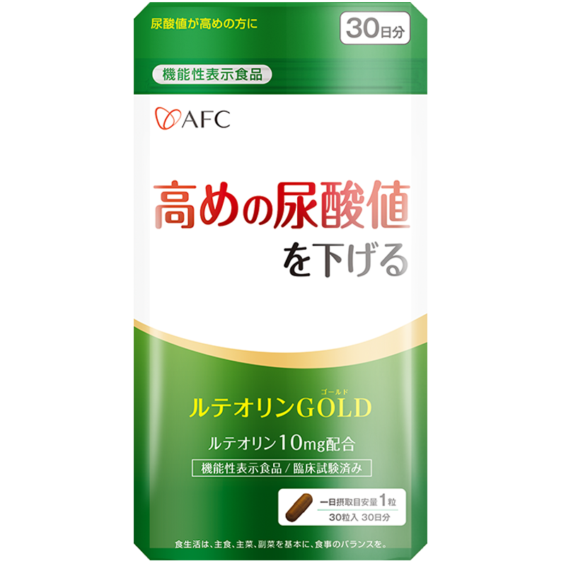 AFC日本进口尿酸高降消尿酸降嘌呤改善痛风药保健品溶晶消酸，关节营养素的首选
