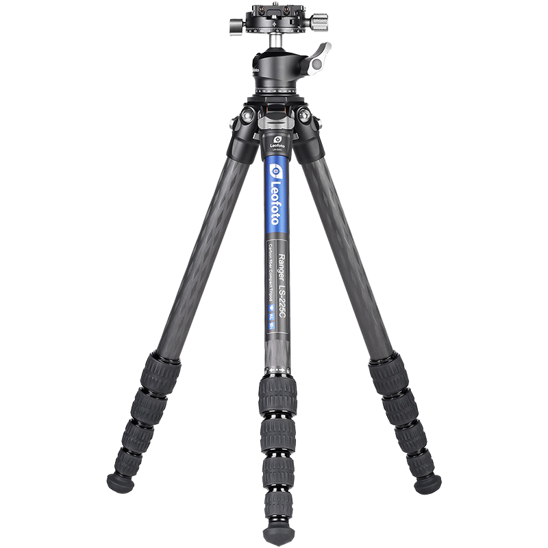 徠圖（Leofoto） 三腳架 碳纖維手機(jī)支架佳能尼康索尼相機(jī)鏡頭攝影攝像三腳架云臺(tái)套裝 LS-225C+LH-25R