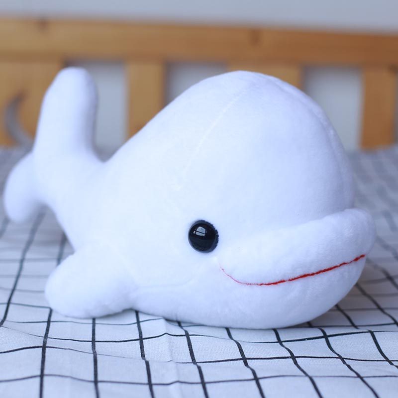 虎鲸抱枕  默奇鲸鱼毛绒玩具白鲸公仔大头玩偶海洋馆小海豚布娃娃七夕