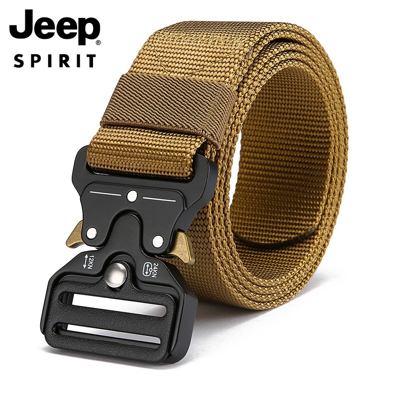 jeep吉普腰带男款女款情侣通用款眼镜蛇战术帆布腰带时尚潮流透气耐磨