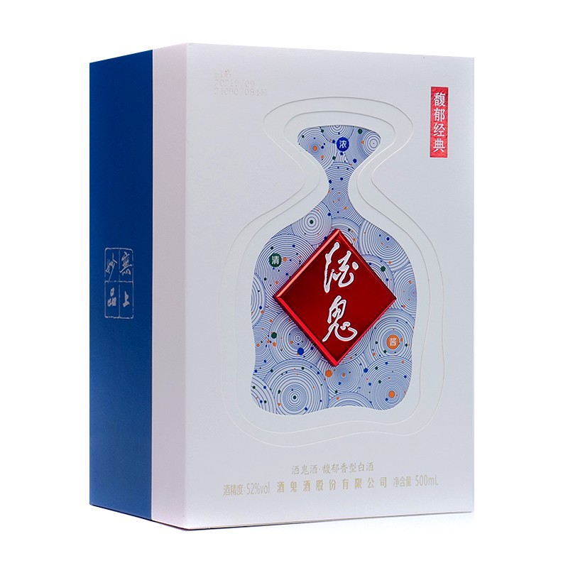 酒鬼白酒 馥郁经典 52度500ml 馥郁香型 单瓶