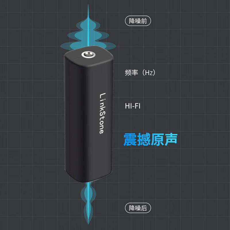 连拓（LinkStone）3.5MM音频滤波器共地干扰隔离器 AUX音频口电流声干扰汽车载低音炮音响过滤器 干扰隔离器 