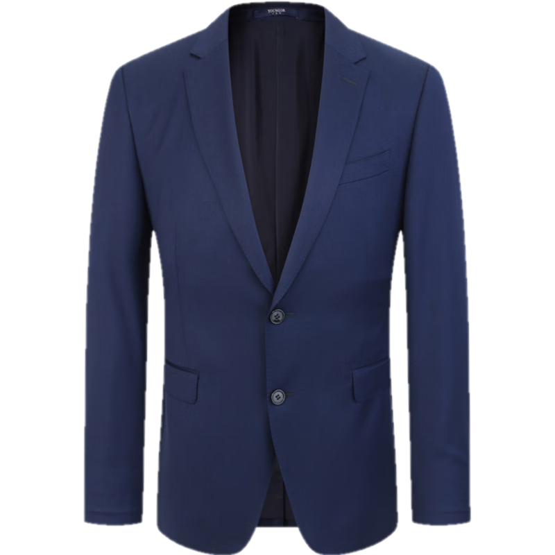 雅戈爾【100%澳洲美利奴羊毛】西裝春季男士純羊毛商務(wù)休閑婚慶西服外套 深藍 2XL 185/108A