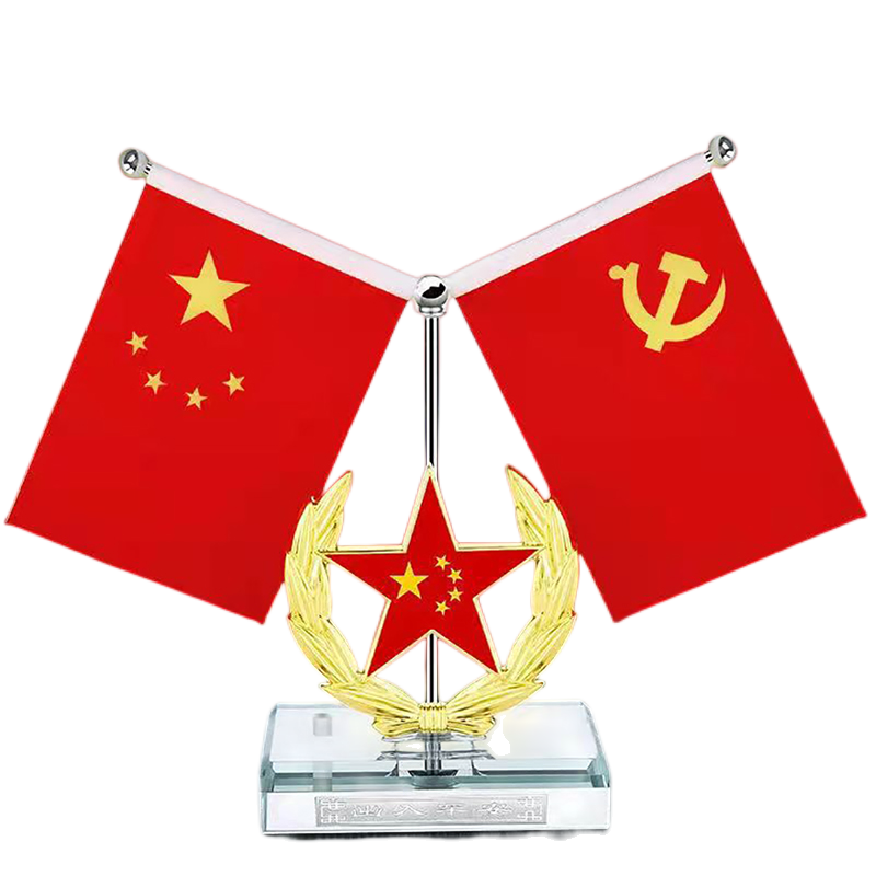 爱国红旗随风飘扬，华饰汽车摆件让您感受力量