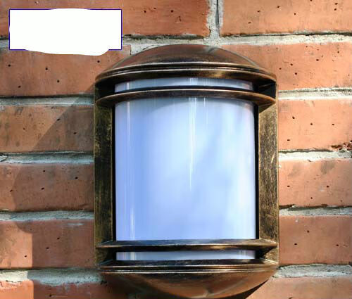 复古简约酒吧门口壁灯外墙灯水阳台过道户外壁灯 古铜 13瓦led玉米灯