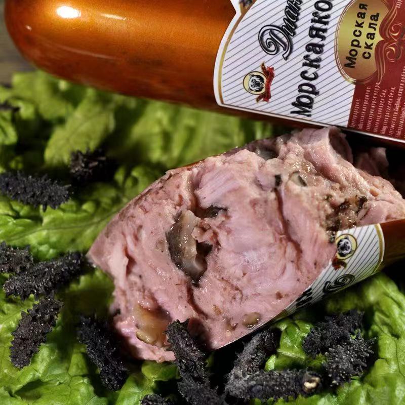 俄罗斯风味牛肉香肠火腿即食牛筋烤肠地道美食90%肉下酒菜350g 海参肠