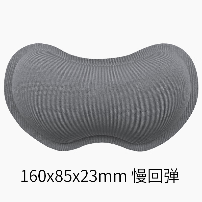 CAPERE (铠雷) 鼠标垫护腕慢回弹小号 鼠垫手托垫 电脑个性创意娱乐办公手腕垫 灰色H231