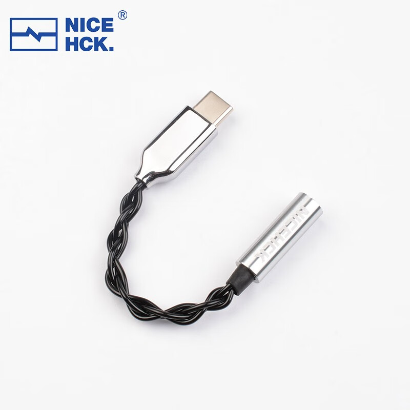NICEHCK转接线适用于苹果Lightning安卓TypeC原道HiFi小尾巴DAC转接头解码耳放 Lightning转4.4mm 8股纯银