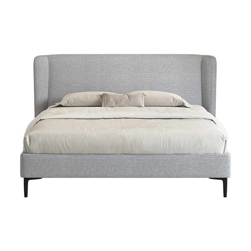 喜临门皮床 现代简约云朵型木框架床 学生青少年环保pu皮轻奢床 云迪+诺恩床垫 150*200cm