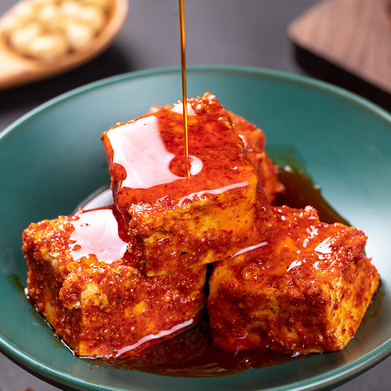 宜享健康茶油豆腐乳香辣湖南南岳衡山特产农家自制霉豆腐乳特辣450g