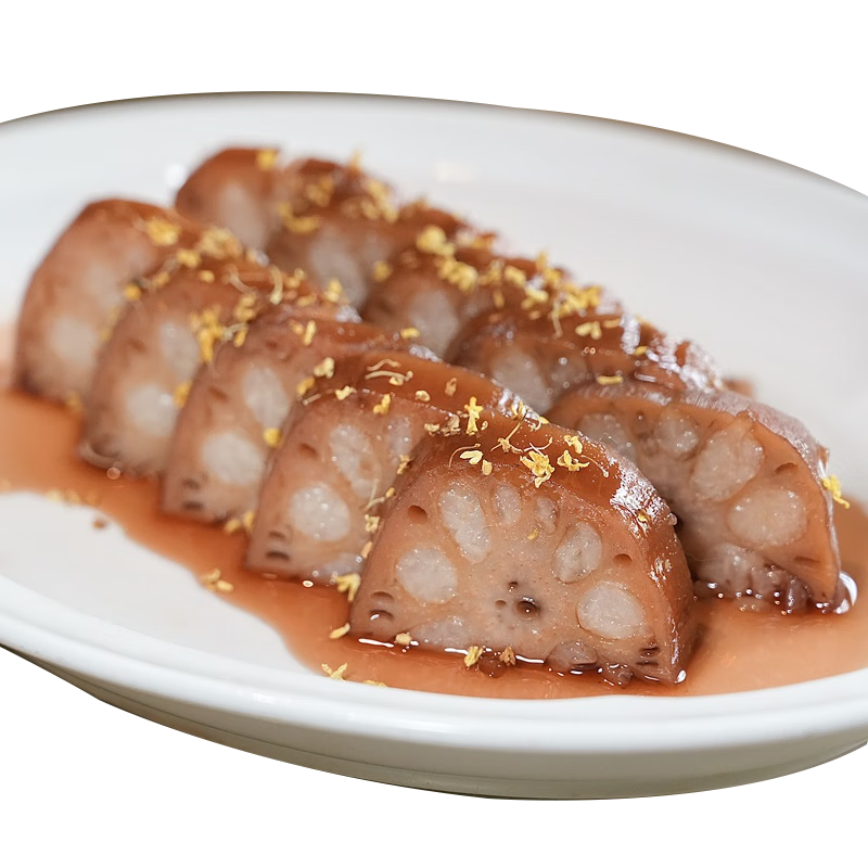 知吃甄选杭州老头儿油爆虾-西湖糯米藕500g软糯嫩滑浓郁香甜真空开袋即食