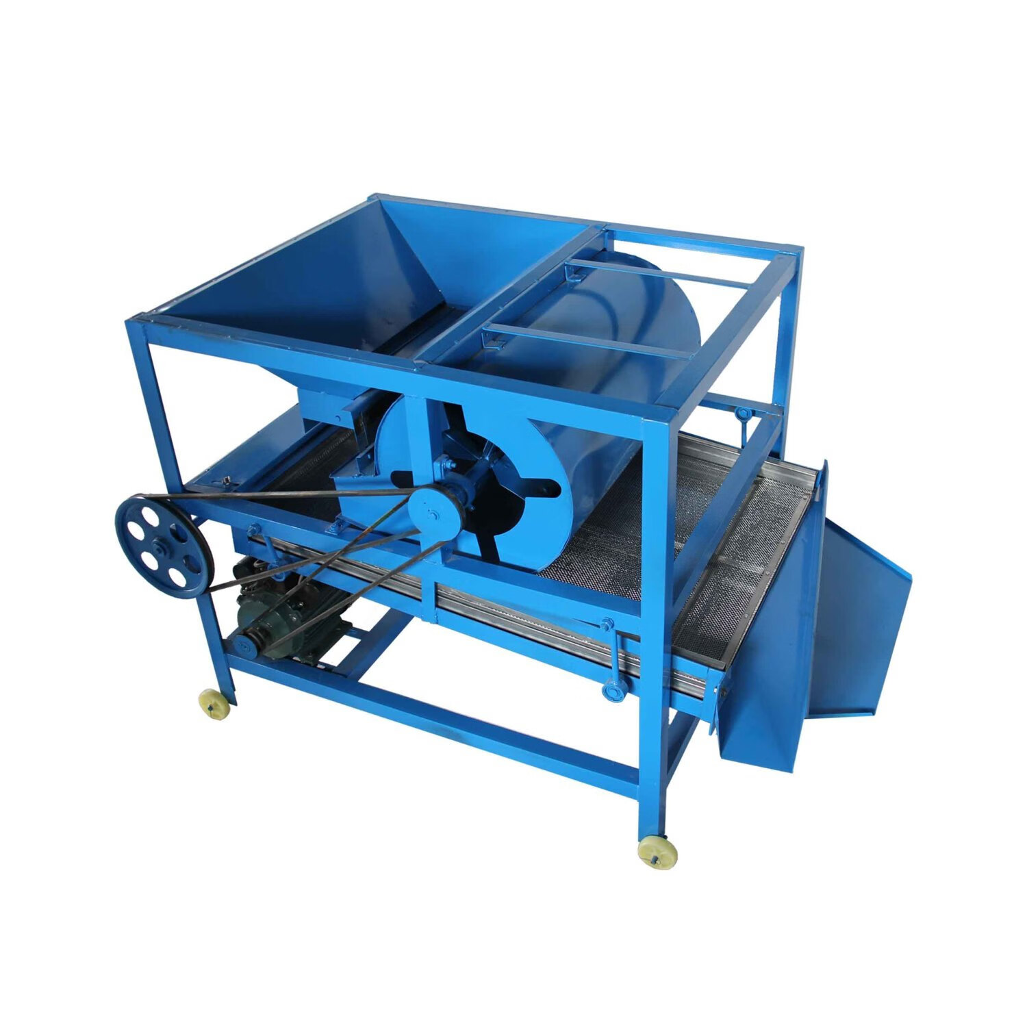 橙央小型粮食振动筛小麦大豆玉米振动筛筛选机新款 小吹筛选机不带