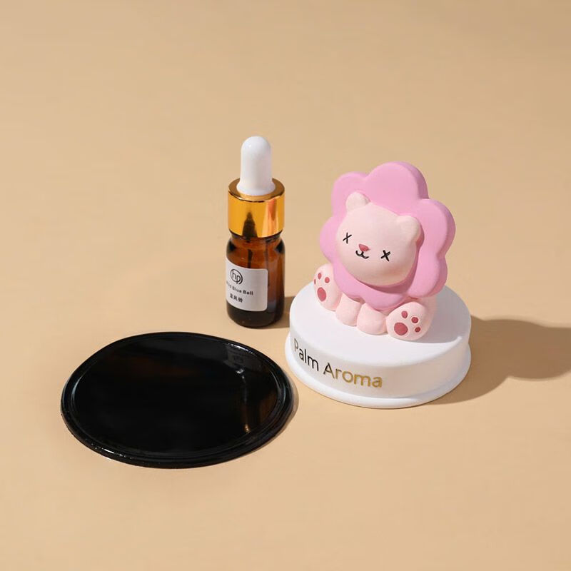 迪彦太阳花小狮子车载香水香薰汽车摆件车内装饰用品大全扩香 粉色