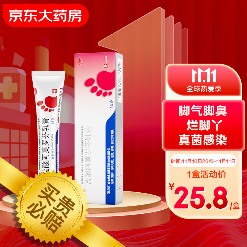 楚迪盐酸阿莫罗芬乳膏0.25%*15g价格走势及用户评测