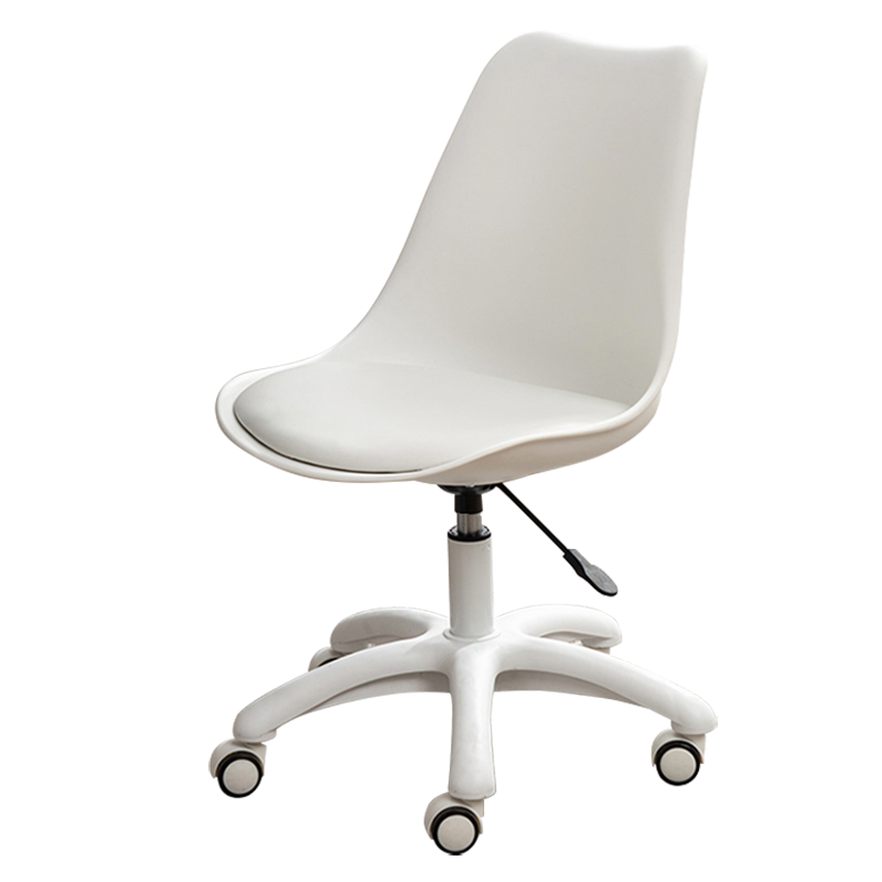 古雷诺斯 椅子简约现代休闲电脑椅会客接待洽谈办公椅组合奶茶店餐桌椅 S165-01-白色