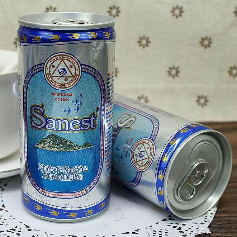 食芳溢越南sanest庆和芽庄金丝燕窝水190ml冰糖燕窝汁即食燕窝饮料 少