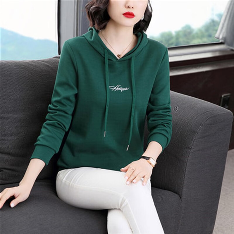 乐漫咪中老年人妈妈卫衣40岁一50岁连帽女长袖春秋冬季新款宽松中年人
