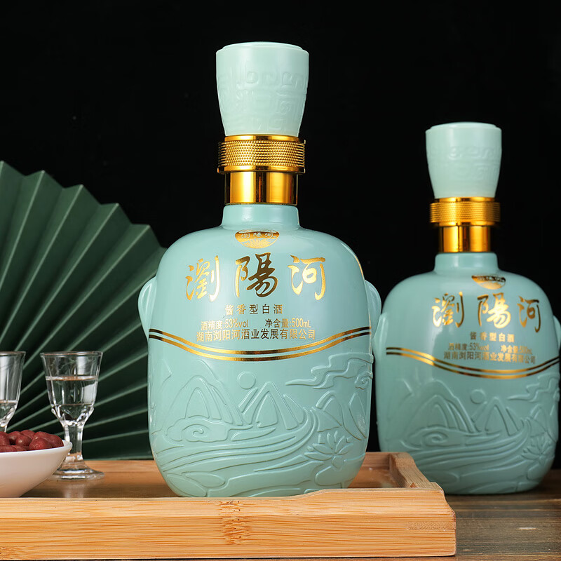 浏阳河酒窖龄国潮53度酱香型纯粮固态法白酒礼盒装礼赠佳品 53度 500mL 6瓶 礼盒装