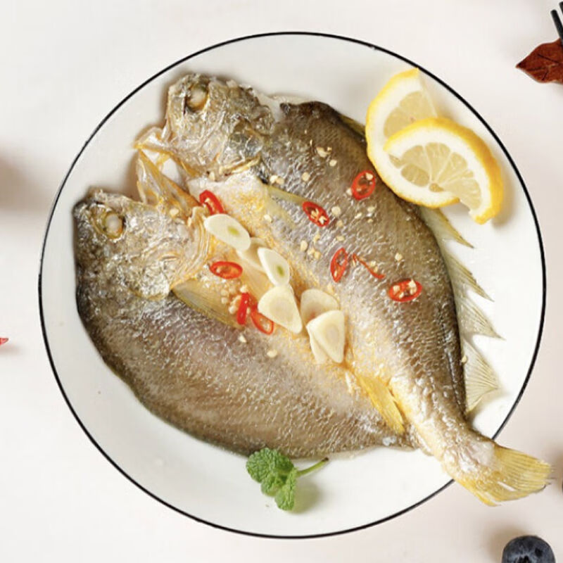 宁德大黄鱼新鲜开背黄花鱼生鲜冷冻海鲜水产大黄鱼鲞4条装免杀
