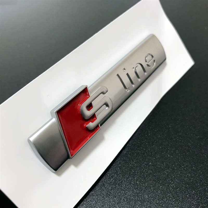 千驰嘉适用于奥迪a5a6la7a8lq5q7a4ltts侧标中网标sline车标贴运动版