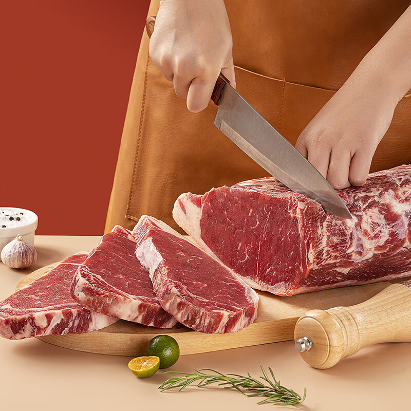 顶诺【140g/包】整切西冷牛排牛肉生鲜儿童牛排生鲜牛肉赠礼包 8西冷牛排140g+8香煎鸡排80g 加购收藏送酱包+刀叉