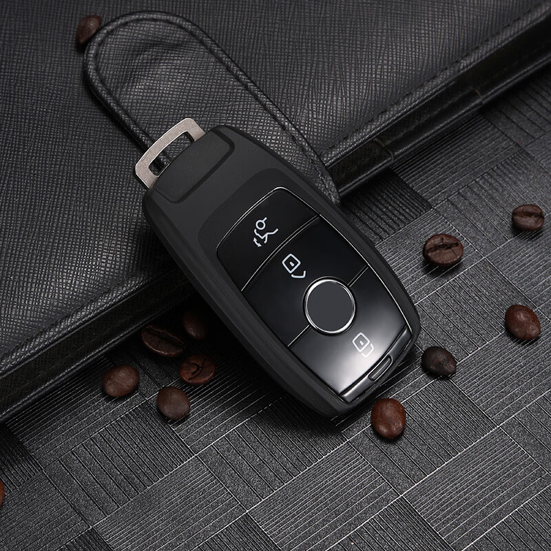 憨松专用于奔驰新e级钥匙包tpu软胶e200l e300l汽车钥匙壳套扣包 绅士