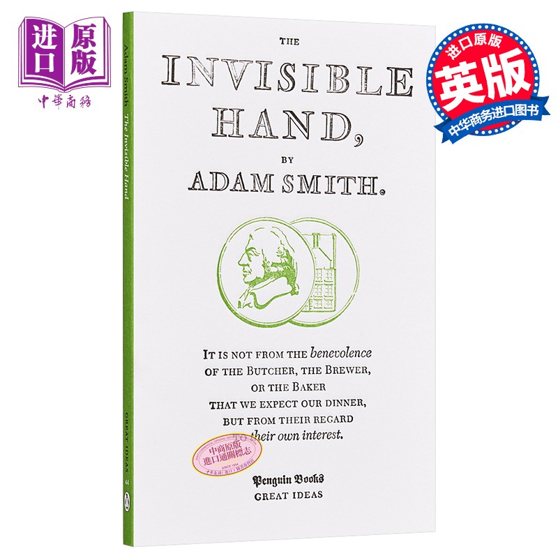 亚当·斯密:看不见的手 英文原版 the invisible hand adam smith