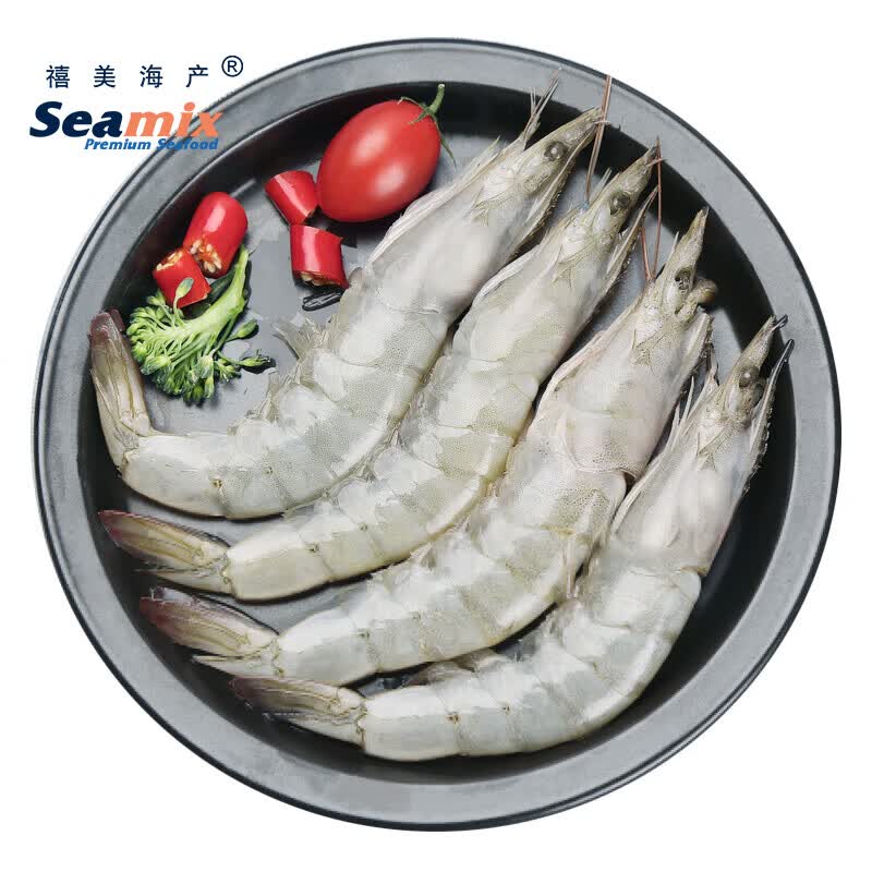禧美海产 厄瓜多尔白虾 净重1.8kg/盒（加大号）75-90只  盐冻大虾 烧烤高性价比高么？