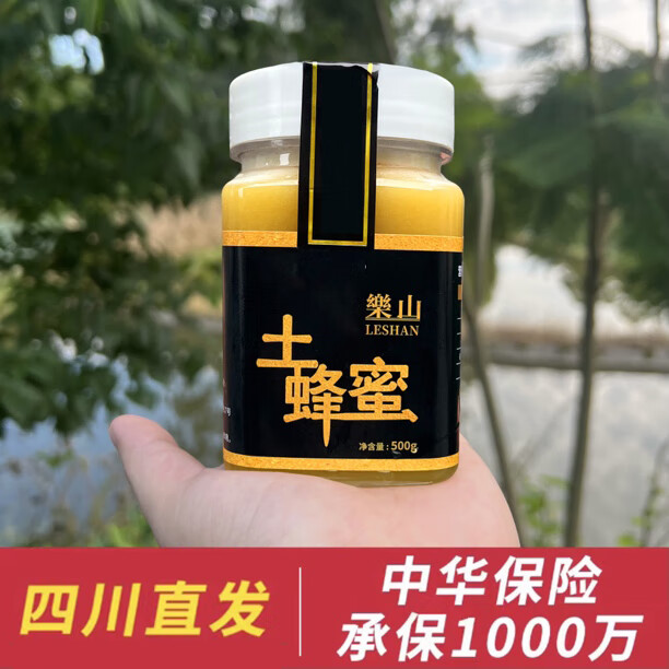 中草植物花源 五倍子 藥花土蜂蜜高活性一年采一次y 金黃藥花蜜500g